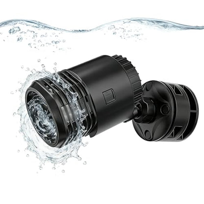 hygger Aquarium Wave Maker 10W 1500GPH Submersible Water Circulation Pump with Magnetic Base, Quiet Rotating Powerhead for 20-80 Gallon Freshwater & Saltwater Tanks - size: M