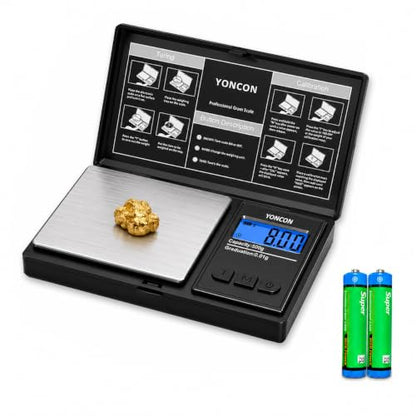 Gram Scale- 500g Ultra-Precise Digital Scale .01 Gram Accuracy for Jewelry, Diamonds, Gold & Silver, Portable Pocket Scale with LCD Display, Tare Function - Perfect for Jewelers & Collectors