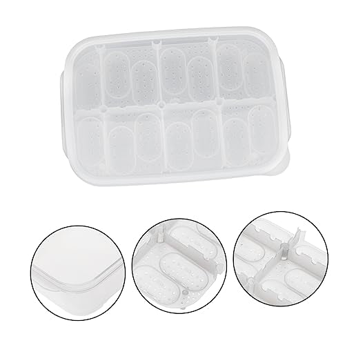 SUPVOX 14 Grids Professional Egg Incubator for Snakes Geckos and Lizards Breeding Box for Turtle and Lizard Eggs - color: White