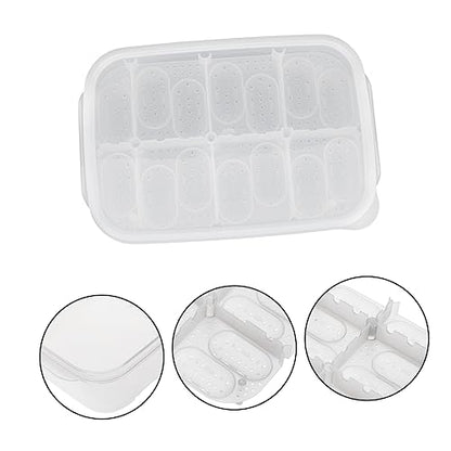 SUPVOX 14 Grids Professional Egg Incubator for Snakes Geckos and Lizards Breeding Box for Turtle and Lizard Eggs - color: White