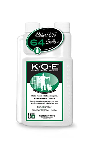 Odorcide, Thornell KOE Kennel Odor Eliminator Concentrate, Great for Cages, Runs, Floors & More, Pet Odor Eliminator for Home & Kennel w/Safe, Non-Enzymatic Formula, 16 oz, White – Not A Spray Bottle - size: 16 Fl Oz (Pack of 1)