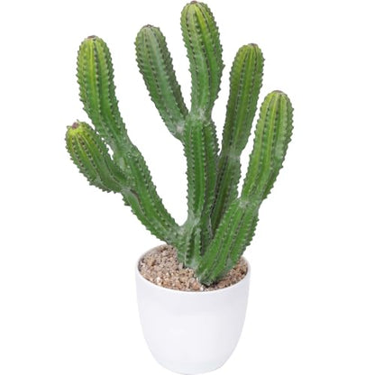 Artificial Cactus 16inch Faux Cacti Fake Succulent Plants for Indoor Outdoor Home Office Garden Decor - size: 16inches
