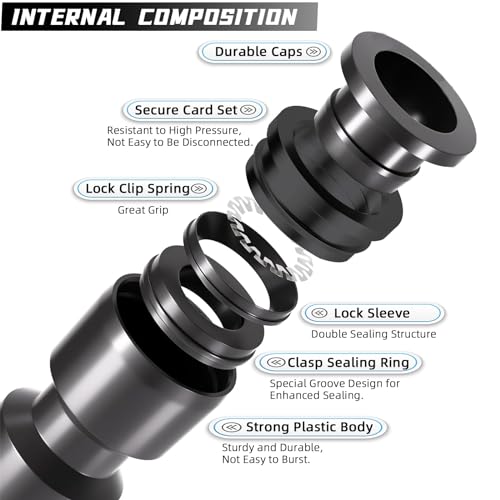 30 Pack Quick Connect 1/4" Drip Irrigation Coupling Connectors, Universal Straights Fitting for 1/4 Inch Irrigation Tubing, Leak Free Fittings for Sprinkler or Drip Irrigation System - size: 30PCS 1/4" Coupling Connectors