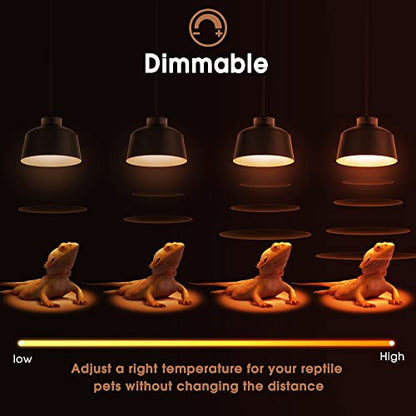 G9 Heat Lamp Bulbs for Reptile Mini Reptile Light Warm 50W 2 Pack | Dimmable G9 Mini Heat Bulb Warm White 50W, 2 Pin Base UVA Reptile Heat Lamp, Bearded Dragon Gecko Turtle Lizard, 2 Pack - color: Cream, size: G9 Heat Bulb