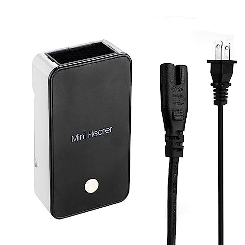 Safety Energy-saving Heater Mini Portable Electric Fan Heater Air Warmer | for Room Office Desktop Black - color: Black