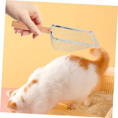 Cat Litter Scoop Handle Pet Waste Shovel Non-Stick Litter Cleaner for Cats and Reptiles Easy to Use for Home and Pet Stores