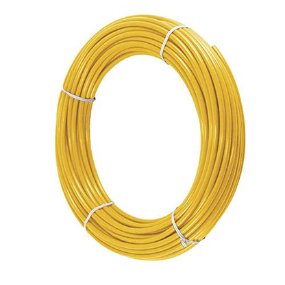 Yellow 1/4" RO Tubing 1/4 Inch OD x 0.142" Inch ID at 70°F-120PSI to 150°F-60PSI NSF Certified CCK Tubing (1/4" Yellow 60ft (20M)) - color: 1/4" Yellow 60ft (20M)