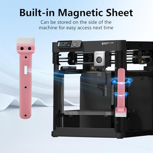 Professional 3D Printer Tool, Upgraded Metal 3D Printer Scraper, Plastic Handle Flex Professional Grade Carbon Steel Putty Scraper, Comfortable Grip, Putty Knife Scraper, Scraper Ttool, No Rust