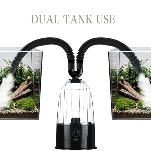 Extension Tube/Hose for COOSPIDER 380B and 500B Reptile Fogger, Accessories of Reptile Humidifier with Hose, Suction Cup, 2 in 1 Joint, Reptile Mister Parts for Reptiles Amphibians and Terrarium