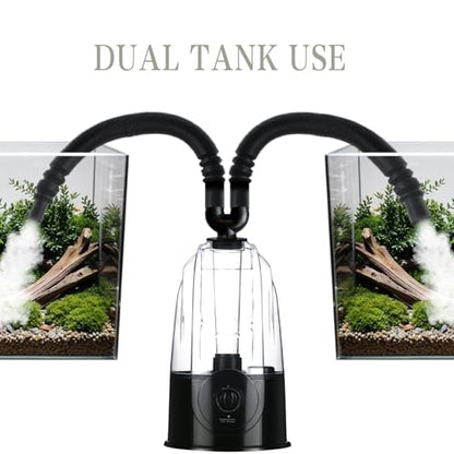 Extension Tube/Hose for COOSPIDER 380B and 500B Reptile Fogger, Accessories of Reptile Humidifier with Hose, Suction Cup, 2 in 1 Joint, Reptile Mister Parts for Reptiles Amphibians and Terrarium