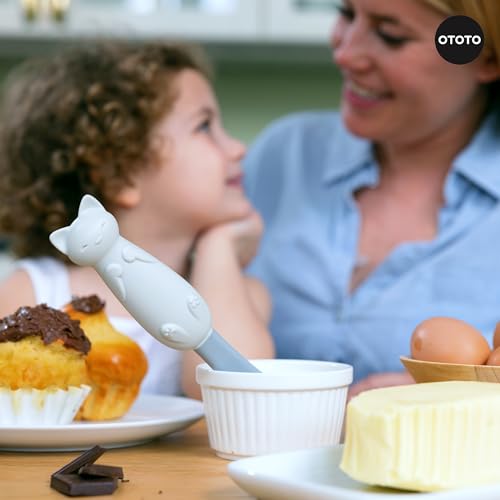 OTOTO Jar Scraper Spatula - Silicone Scraper, Cute Kitchen Accessories, Unique Fun Cooking Kitchen Gadgets for Foodies - BPA-free & 100% Food Safe (Mary Cat) - color: Mary Cat
