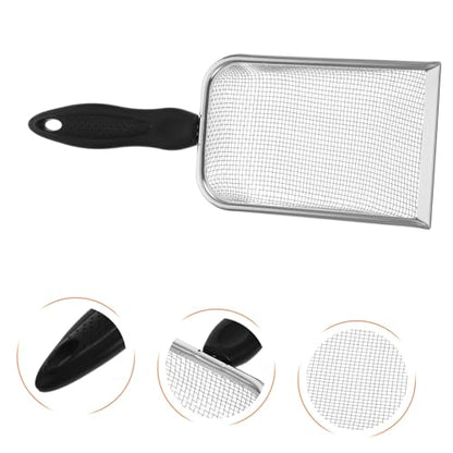 Stainless Steel Cat Litter Scoop with Ergonomic Handle Sifting Shovel for Efficient Cleaning Reliable Waste Cleaner for Cats and Reptiles Easy to Use and Maintain