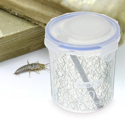 Mantis Breeding Box for Home Use Stable Ventilation System, Plastic and Wood Material Pet Feeding Box Suitable for Geckos and Reptile Animals in Terrariums