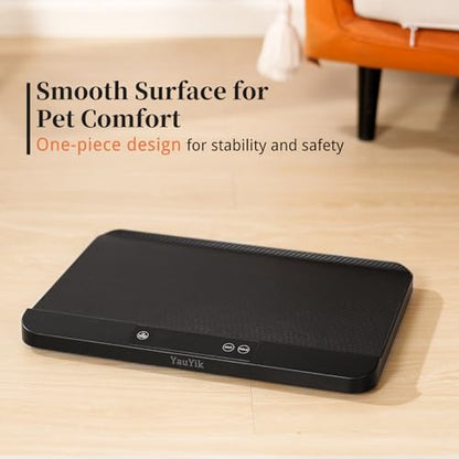 YauYik Digital Pet Scale, Baby Scale with Non-Slip Mat, Up to 40kg, Black | High Precision Puppy Whelping Scale for Kittens, and Crawl Pet, 5 Units, LED Display, Hold Function（Batteries Included） - color: Black