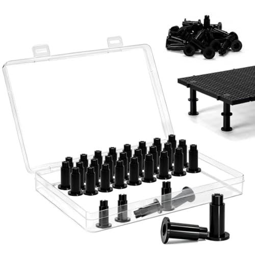 LINLAN 70Pcs Aquarium Grid Support Feet,Fish Tank Divider Riser Legs,Egg Crate Brackets for DIY Filtration and Bottom Protection in Aquascaping