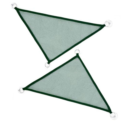 2 Pcs Bearded Dragon Lizard Hammock, Geckos Hammock, Breathable Mesh Reptile Hammock, Suitable for Iguanas, Anoles, Geckos, Snakes, Chameleon（Green） - color: Green