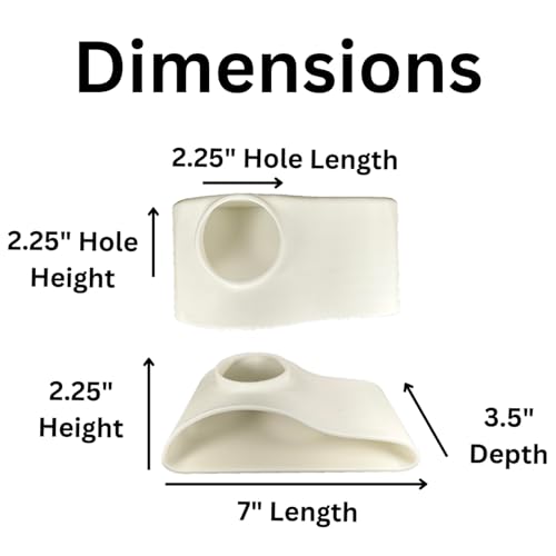 Aquarium Underground Tunnel Cave Natural Curve | Viewing Fish & Shrimp Under Gravel Tunnel | Fish Tank Decor Decoration Hideout Perfect for Corydora Catfish, Kuhli Loach, Clown Loach, Pleco (White) - color: White