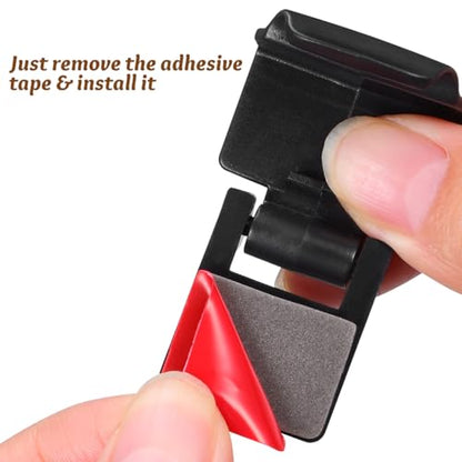 Totority Terrarium Lock Aquarium Lid Clips 6Pcs for Turtle Terrarium Glass Tank Locks Easy Install Safety Clips for Reptile Feeding Tanks Black Plastic 1.85X1.14X0.98 Inch
