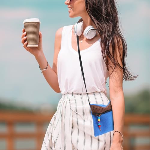 Travel Carrier Bag with Breathable Mesh, Small Animal Shoulder Strap Carrier, Portable Pet for Hamsters, Bunnies, and Reptiles – Dark Blue Random Color Random Color