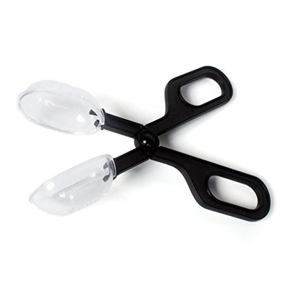 Feeding Scoop Tweezers, Spoon Tip Feeder Clamp for Snake Tarantula, Terrarium Poop Catcher Tool