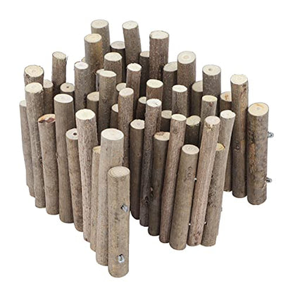 Flexible Hamster Wooden Bridge, 11.8In Fence for Cage Accessories | Rat Wood Sticks Ladder For Platforms Decor Stuff Hides