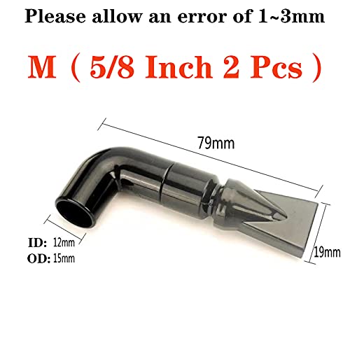 Still Awake 2 Pcs Aquarium Pump Duckbill Nozzle,Water Outlet Return Pipe Fitting,Fish Tank Duckbill Sprinkler Aquarium Pump Flare Duckbill Nozzle,Water Outlet Pipe 15mm/5/8 Inch (M) - size: M（5/8 Inch 2 Pcs）