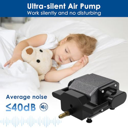 AquaMiracle Quiet Aquarium Air Pump 200/317/475GPH High Pressure Commercial Air Pump Pond Aerator Bubbler Hydroponics Air Pump Oxygen Pump - size: For Tanks up to 800 Gal