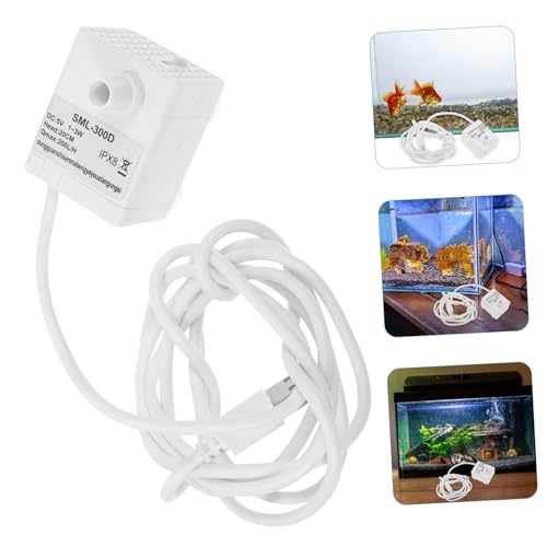 HANABASS Mini Submersible Water Pump for Aquariums Fountains and Hydroponics Quiet Usb Powered Design for Fish Tanks and Water Gardens Wear-resistant and Easy to Install