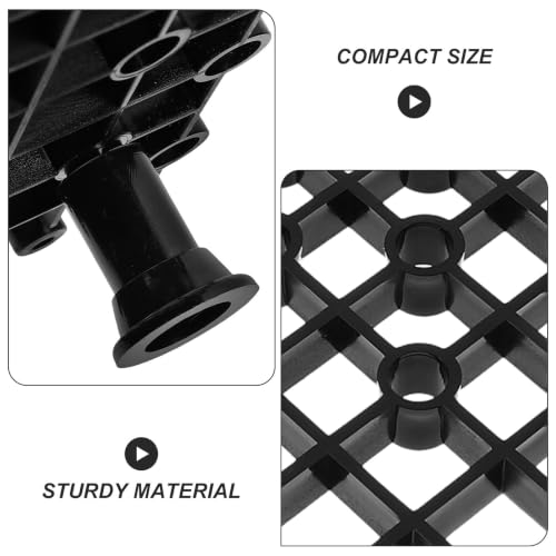 TEHAUX 4pcs Fish Tank Divider Plates with Hole Design for Aquarium Bottom Filter Made of Sturdy Pp Material with Good Water Permeability for Breeding Large Dragon Fish