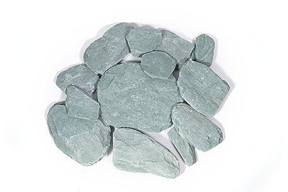 River Slate Stone Natural Aquascaping Rock 18lb Planted Aquarium | Flat layered texture; iwagumi and planted - size: 15 River Slate Stone(3-9 inches,18lbs)