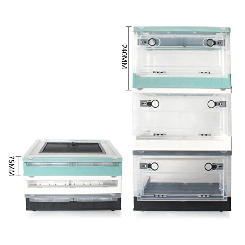 Foldable Reptile Feeding Box, Hamster Breeding Box, Transport House, Pet Cage Habitat for Frog Scorpion, White