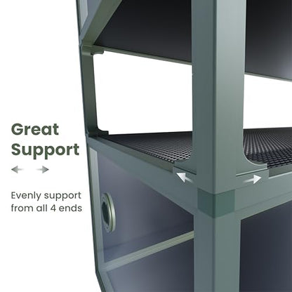 Reptile Terrarium Stackers V2, 10” Gecko Tank Accessories Spacers, ONLY for Phailozoo Collection 50/85/120 Gallon Reptile Tanks 4Pcs