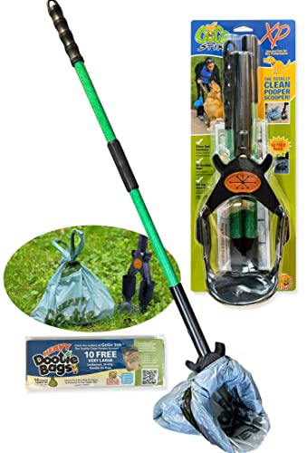 GoGo Stik XP Consumer Reports #1 Rated Ergonomic Scooper 2024, 2026. Quick, Clean, & Convenient Pro Pooper Scooper for All Dog Pet Waste Cleanup. Use Store Bags or Heavy Dootie Bags. - size: 1 Count (Pack of 1)