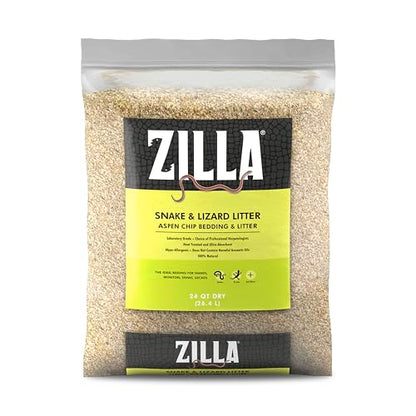Zilla Reptile Terrarium Bedding Substrate Snake and Lizard Litter, 24 Quart