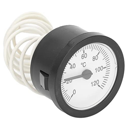 Bimetal Thermometer, Small Size Accurate Temperature for Grill Portable with Tube, Quick Response Ideal for Reptiles or Plant Containers, Incubators, Greenhouses and Pet Animal