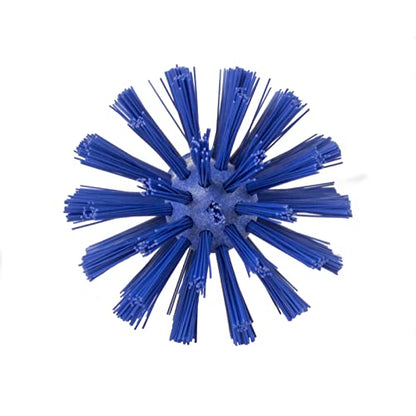 SPARTA Industrial Tank Brush Head Pipe Brush Head, Drain Brush with 3/4" Thread Hole (Handle Not Included) for Commercial Use, Plastic, 6.7 x 3.5 Inches, Blue - (Pack of 1)