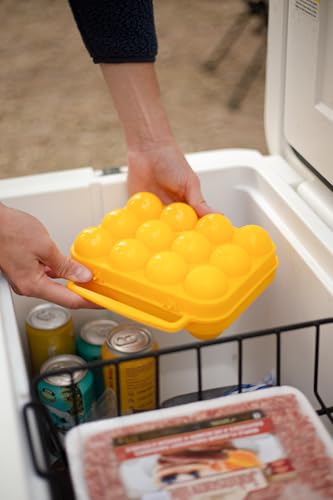 Coghlan's 2-Count Camping Egg Holder – Durable, Compact, Lightweight Storage Container for Outdoor Cooking, Travel, and Camping Adventures - style: 2 Eggs
