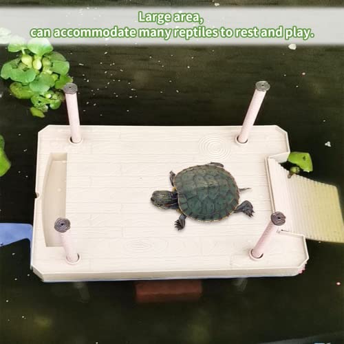 Tfwadmx Large Turtle Basking Platform, Floating Turtle Dock, Turtles Platform for Aquarium,Aquatic Turtles, Frogs, Crabs