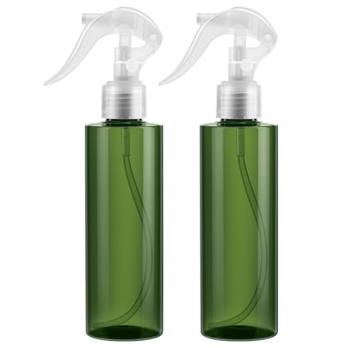 Spray Bottle For Hair - (7oz/2 Pack)-Premium Leak-Proof Travel Bottles - UV Protection Plastic Spray Bottle For Hair - Multi Purpose use Durable （Green） | UV Protection Plastic Spray Bottle For Hair, Cleaning and Plants - Multi Purpose use Durable （Green）