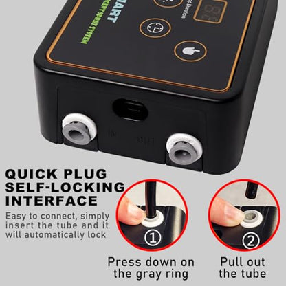 Rainforest Tank Timer Misting System Quiet Touch Control Automatic Reptile Mister with Timer 360° Adjustable Nozzles DC 5V (US Plug)