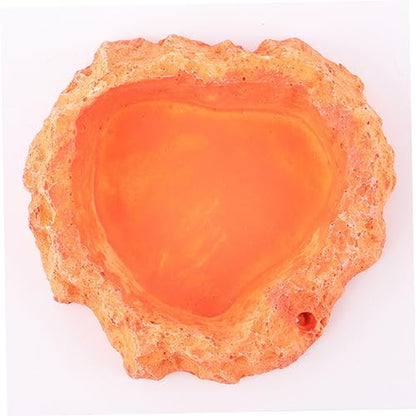 LIOOBO Crawling Food Dish for Lizards Reptile Feeder Odorless Reptile Supplies Water Storage Basin Pet Food Container Lizard Tank Accessories