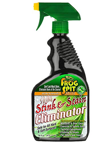 Frog Spit Stink and Stain Eliminator | 16 oz Enzymatic Cleaner | All Purpose Apply and Let Dry Odor and Stain Remover Spray | Safe on All Surfaces