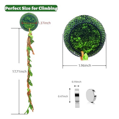 Reptile Hide with Strong Magnet, Mesh Spider Habitat for Enclosure, Amphibian Habitat Hideouts - Magnetic Hideout Cave for Jumping Spiders, Tarantulas, Reptile Hides and Caves Decorr