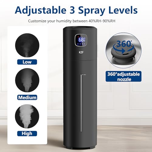 KZF 9L Humidifiers for Bedroom Large Room | Cool Mist, Top Fill