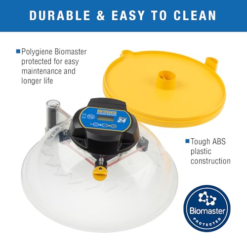 Brinsea Maxi 24 Advance Incubator with auto Turner for Hatching 24 Eggs | Temperature control to ensure optimal conditions for hatching 24 eggs or more with inserts, Easy to use precision controls - size: 24 Eggs
