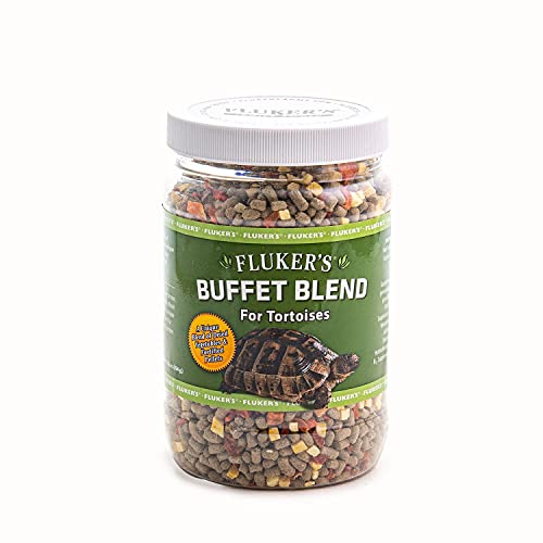 Fluker's Buffet Blend Tortoise Diet, Veggies with Fortified Pellets, 12.5 oz