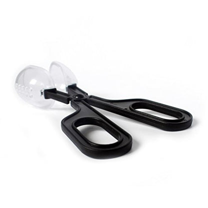 Feeding Scooper Poop Catching Clamp Spoon-Shaped Tips Feeder Tweezers for Snake Reptiles Tarantulas Supplies Pet Amphibians Health