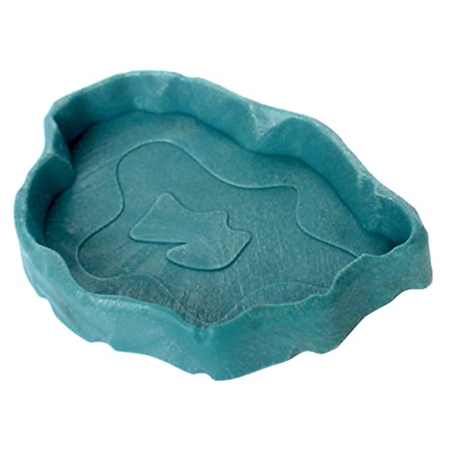 Terrarium Bowls Bowl Worm Dish for Small Plastic Water Bowl for Anoles Bearded Dragons Bowl Water Bowl Small Worm Dish for for Bearded Dragon, Night color