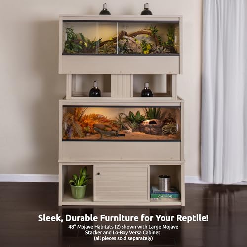 New Age Pet Lo‑Boy Versa Stand for Reptile Terrariums, Low-Profile ECOFLEX Cabinet for Stacked Large, 48" Mojave Reptile Habitats, Maple - color: Maple