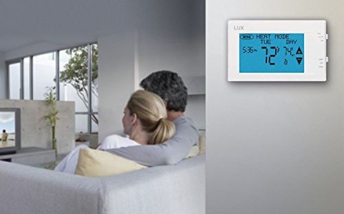TX9600TS Programmable 7-Day Large Touchscreen Heating Cooling Thermostat, White | Large Touchscreen, Heating Cooling - style: 7-Day Programmable 2-heat, 1-cool, Touchscreen Thermostat